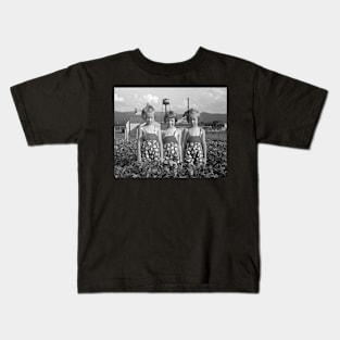 Farm Girls, 1939. Vintage Photo Kids T-Shirt